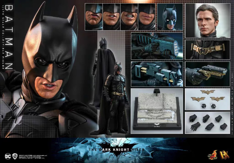 Hottoys Ht Dx19 Batman the Dark Knight Rises Christian Bale 1/6 No Yellow Paper Hottoys Ht Dx19 Batman the Dark Knight Rises Christian Bale 1/6 No Yellow Paper