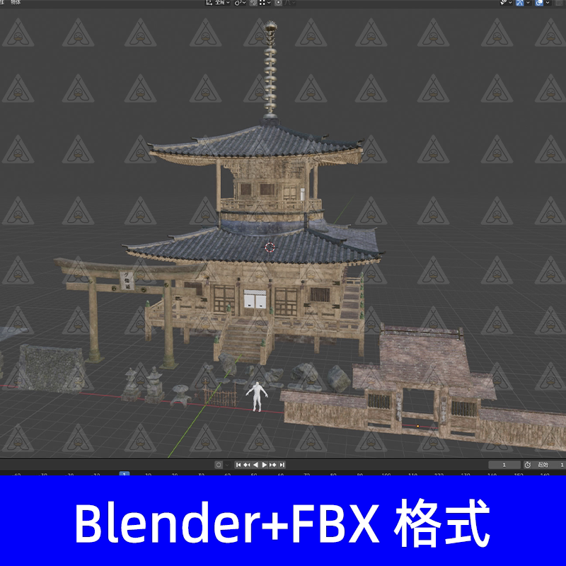 Blender Japanese Temple Architecture Chinese Traditional Architecture Torii Gate Entrance Stone Lantern Pagoda Material 3D Model Blender Japanese Temple Architecture Chinese Traditional Architecture Torii Gate Entrance Stone Lantern Pagoda Material 3D Model