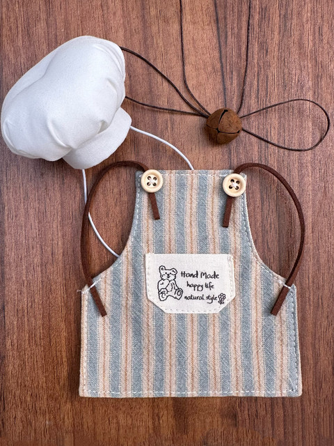[Ready Stock] Baby Accessories Apron Chef Hat Little Red Book Same Style Cute Handmade Accessories for Cats and Dogs