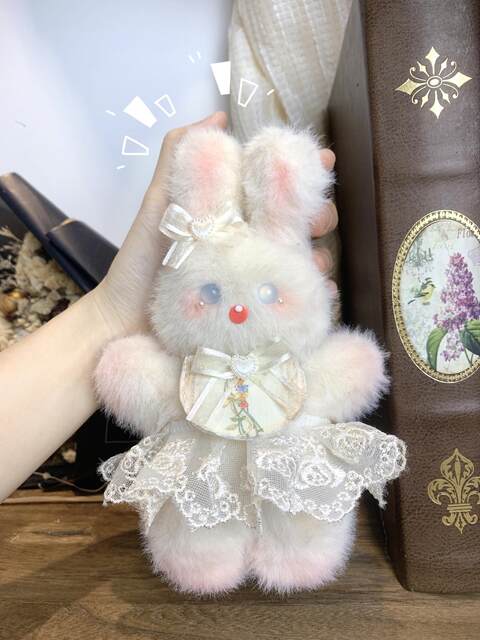 [Material Pack] Bib Rabbit Material Pack Original Design Handmade DIY Stuffed Doll Cute Rabbit Decoration Gift