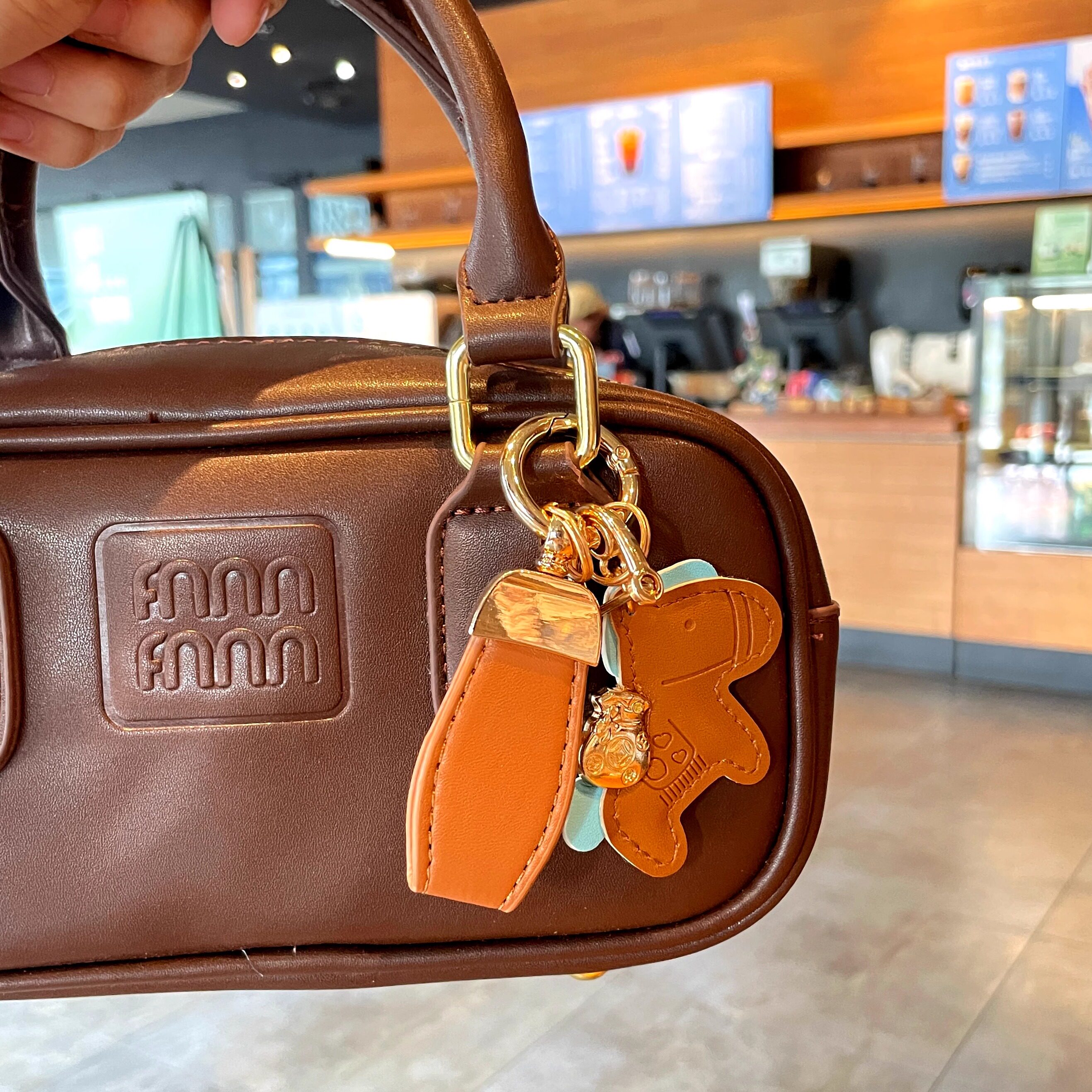 Creative Instant Wealth Keychain Pendant Car Keychain Wrist Strap Cartoon Leather Pony Bag Pendant Gift