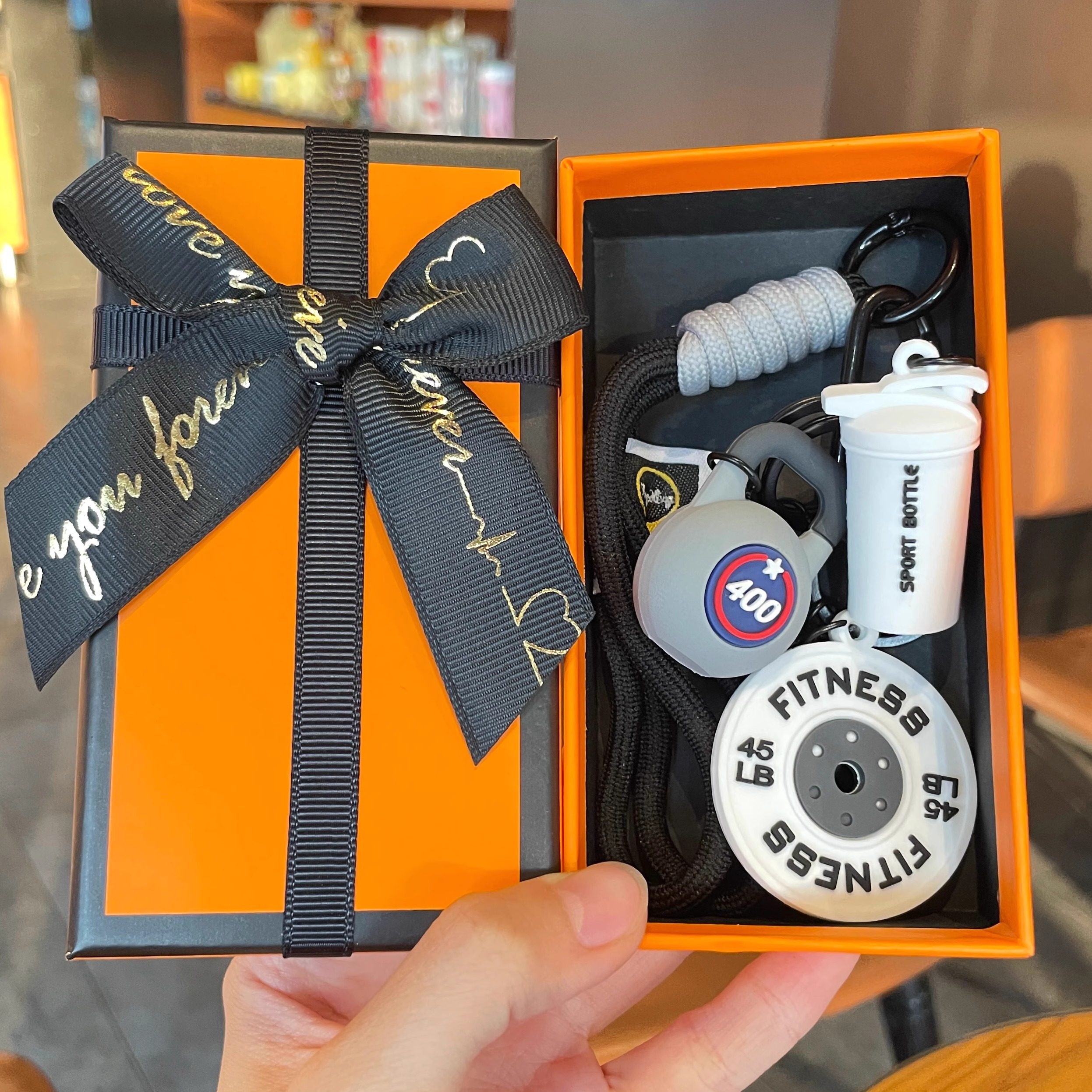 Sports Bag Pendant, Gym Gift, Mini Kettlebell, Creative Souvenir, Small Gift for Couples, Unisex Model