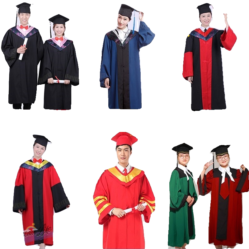 学士服大学生毕业礼服学院文理工科医科学位服硕士服博士袍导师服