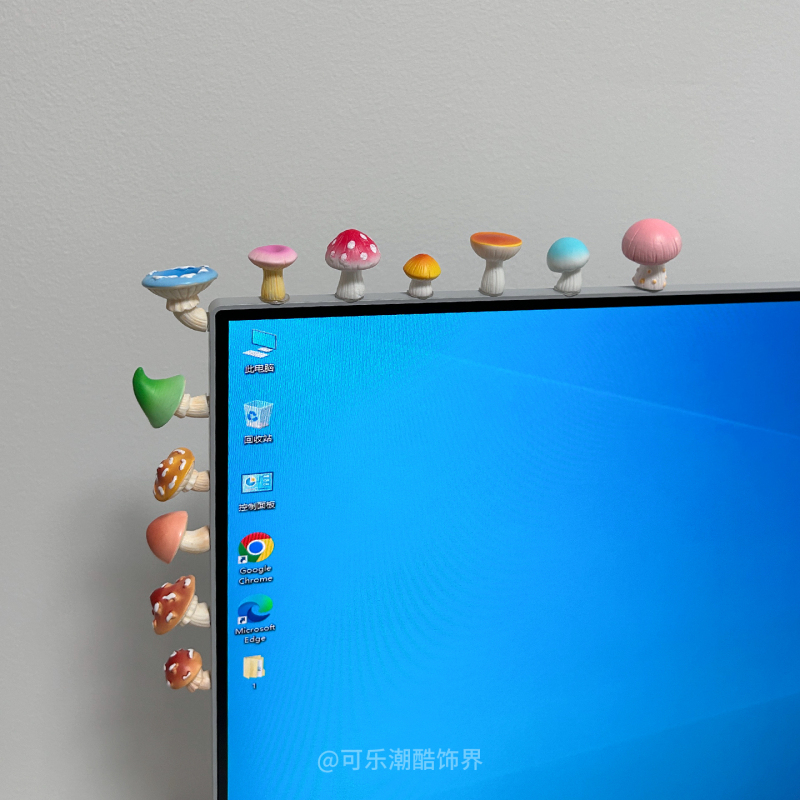 Fantasy Mushroom Workstation Computer Screen Decoration Ornament Monitor Side Frame Creative Desktop Mood Stabilizer Gadget Fantasy Mushroom Workstation Computer Screen Decoration Ornament Monitor Side Frame Creative Desktop Mood Stabilizer Gadget