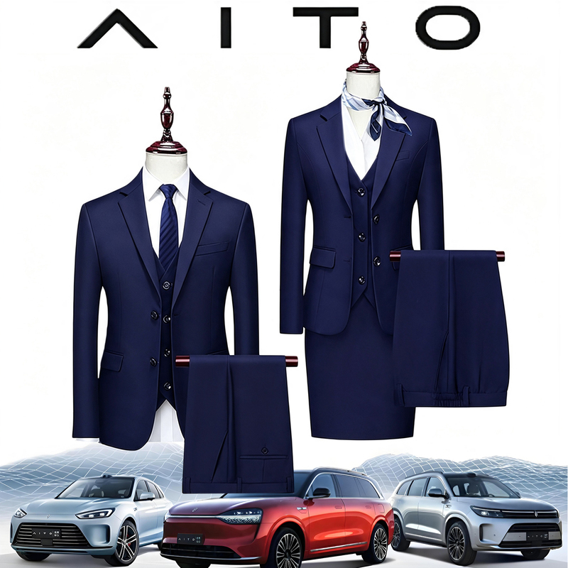 Aito Hongmeng Wenjie Shangjie Zhixing 4S Store Sales Work Uniforms Suits White Shirts Men's and Women's Suits Shirts Pants Aito Hongmeng Wenjie Shangjie Zhixing 4S Store Sales Work Uniforms Suits White Shirts Men's and Women's Suits Shirts Pants