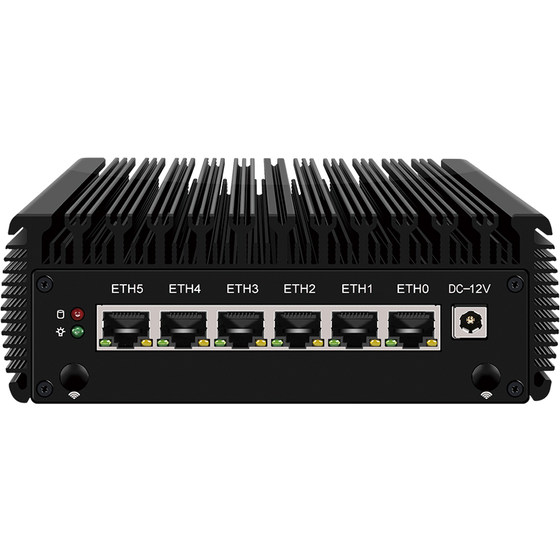 J6412/J6413 six network gigabit i2262.5G mini host 12th generation low power consumption fanless