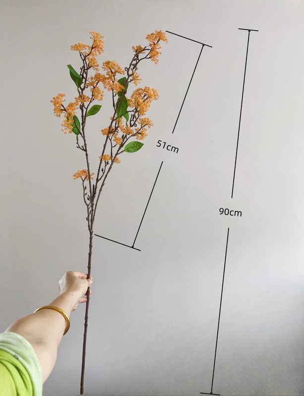 hoa giả đẹp Mô phỏng Osmanthus Hoa mô phỏng đám cưới Hoa Mô phỏng bốn mùa Osmanthus Cây Osmanthus bố cục cảnh đám cưới lan giả hạc rừng chậu lan hồ điệp giả