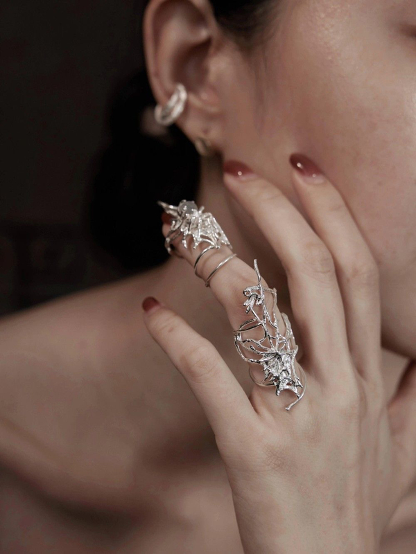 Spider Web Ring: Original Design Personalized Spider Web Open Ring for Women, Gift
