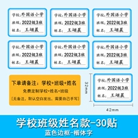 Синий на белом фоне - школа + класс + имя [30 постов]