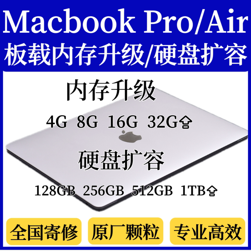 Macbookpro Air A1370 A1502 A1466 Laptop Memory Upgrade and Hard Drive Expansion