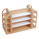 Mini Supermarket Four-Sided Shelves, Simulated Dollhouse Decorations, Drinks, Food, Toys, Small Items, Pretend Play Toys, Model