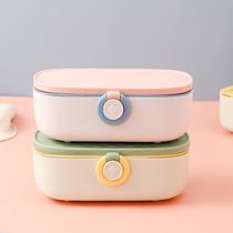 Home Needle Wire Box Kit Portable Handmade Sewing Needle Wire Bag Student Dormitory Multifunction Slit Tool Box Pink