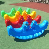 Xinjiang Tibet childrens double seesaw baby indoor rocking horse kindergarten plastic seesaw outdoor travel