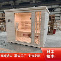 Japanese cypress privately customized high-end sauna room packaged with materials