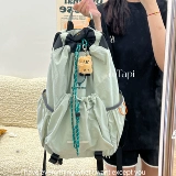 Зеленая ракетка, вместительный и большой нейлоновый школьный рюкзак для путешествий, Южная Корея, коллекция 2023