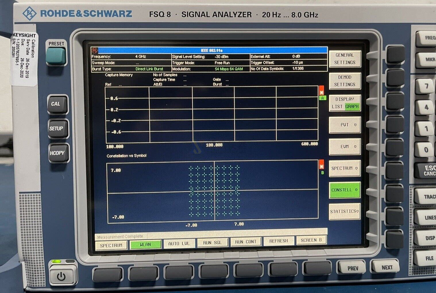 Анализаторы спектра 罗德与施瓦茨 fsq8/fsq26 频谱分析仪 20hz~3.6/8/26.5/40ghz现货