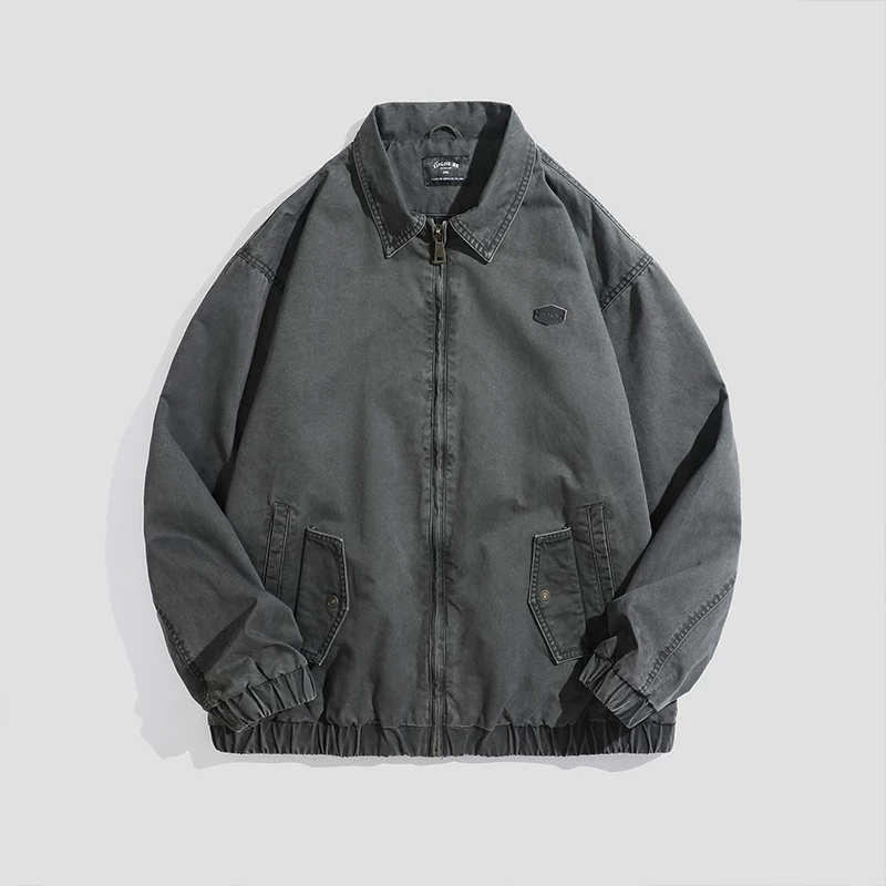 RHRB Ретро мужская осенняя куртка, американский стиль, oversize