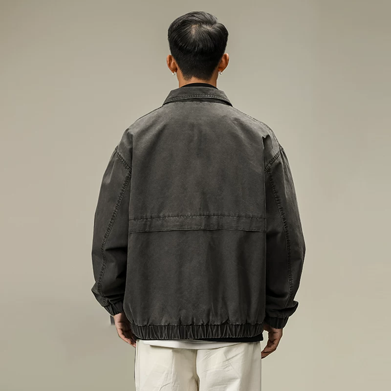 RHRB Ретро мужская осенняя куртка, американский стиль, oversize
