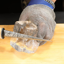 Bar soul bartenders special anti-cut steel wire anti-cut anti-freeze ice cutting saw ice cube pin ice cube does not hurt the hand gloves
