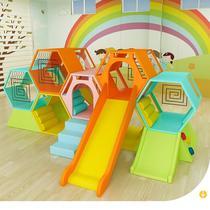 Early education center software sensory system combination honeycomb slide childrens playground playground wooden sponge indoor direct sales