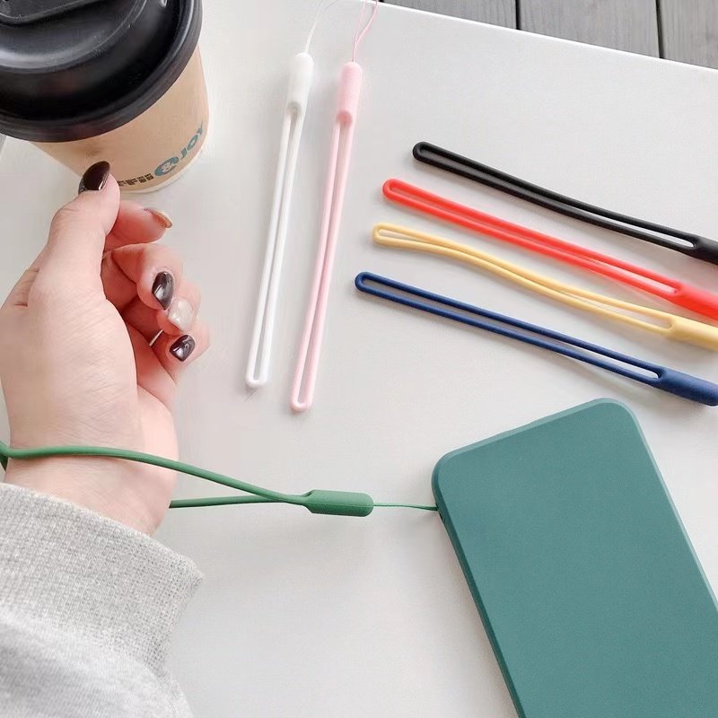 Mobile Phone Lanyard Case, Neck Strap, Short Wrist Strap, Hanging Rope, Wrist Liquid Silicone Chain, Anti-Lost Rope, Multi-Functional Universal