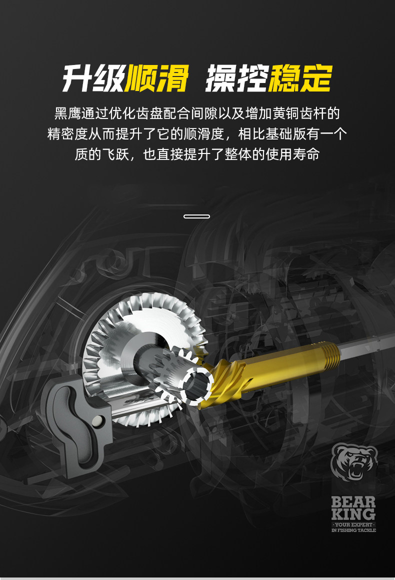 熊王 黑鹰海钓全金属纺车轮(图17)