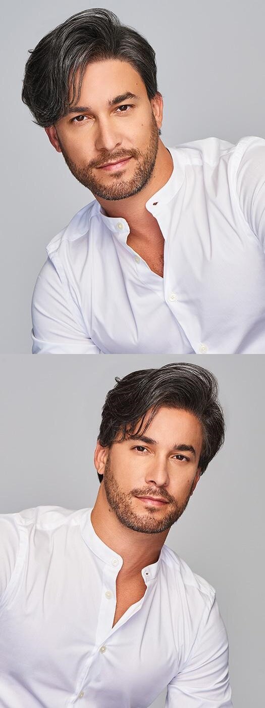 Тоник для волос мужчины 外贸亚马逊速卖通男士假发 黑白刘海偏分蓬松假发 直销一件发