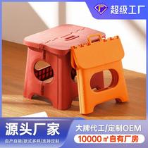 Outdoor fishing folding stool camping maza stool PP thickened small yellow portable stool portable folding stool board