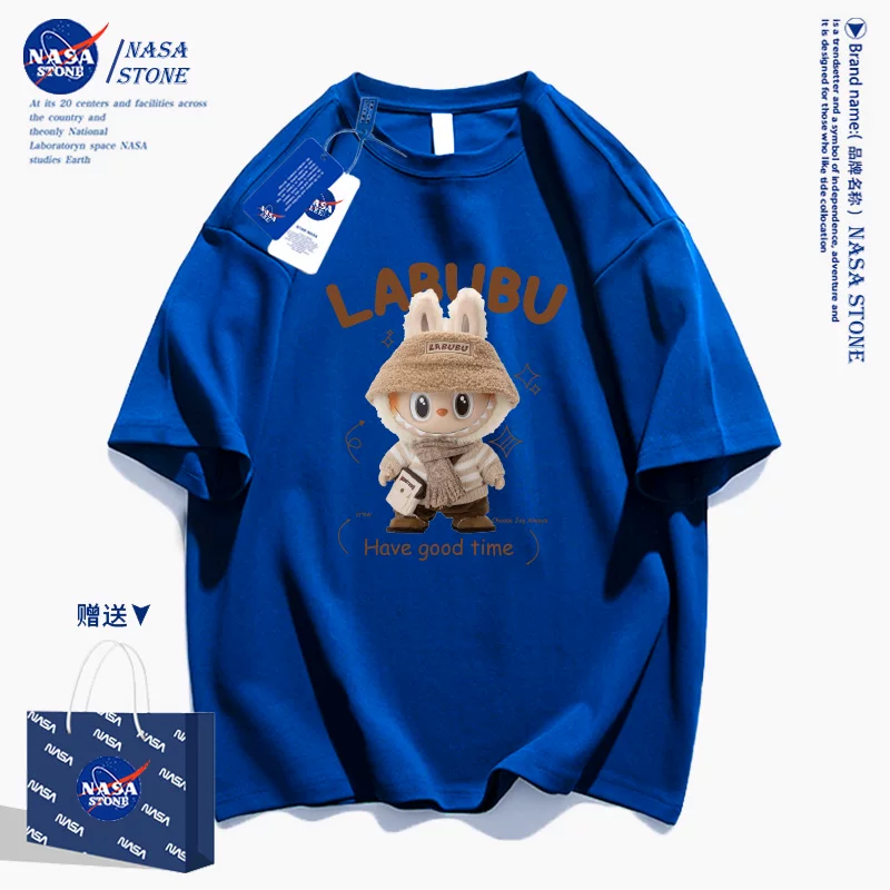 Короткая хлопковая футболка с рисунком летом для отдыха, для подростков