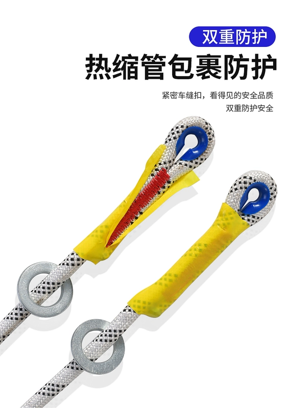 Dây đai an toàn năm điểm dành cho lao động trên cao Dây đai an toàn dành cho thợ điện công trường Bộ dây an toàn ngoài trời chống mài mòn toàn thân