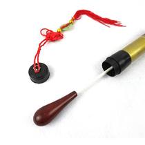 Fanchao Brand Small Leaf Sandalwood Handle Concert Conductor Baton Command Order Fiberglass Fiber Pole Performance Free Bobbin