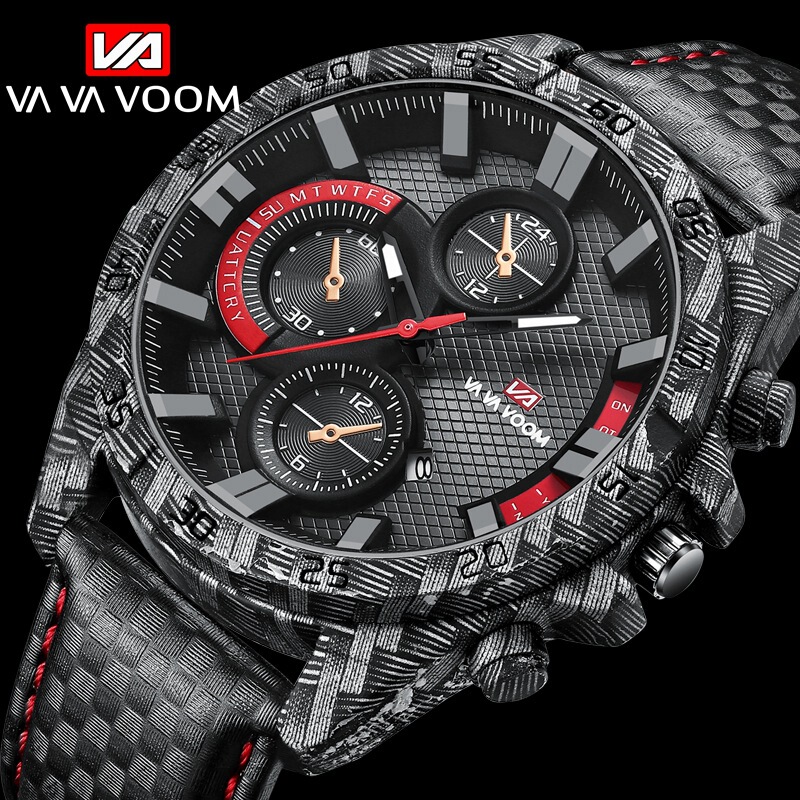 Genuine Cross-Border Carbon Fiber Supercar Racing Sports Watch Genuine Cross-Border Carbon Fiber Supercar Racing Sports Watch