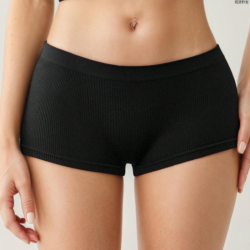 Peach Butt Ultra-Short Threaded Women's Briefs Sexy Low-Waist Erotic Underwear Breathable Comfortable Sports Boxer Briefs