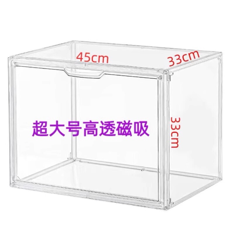 Acrylic Display Cabinet, Transparent Magnetic Multi-Layer Storage Box for Figurines and Dolls, Large Capacity Storage Cabinet with Stand Acrylic Display Cabinet, Transparent Magnetic Multi-Layer Storage Box for Figurines and Dolls, Large Capacity Storage Cabinet with Stand