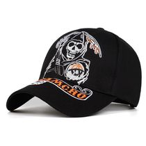 SAMCRO Baseball Cap SOA Sons of Anarchy Skull Embroidery Cas