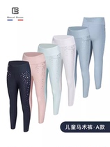 Spring and summer childrens equestrian pants childrens yoga pants silicone riding pants girls equestrian riding pants