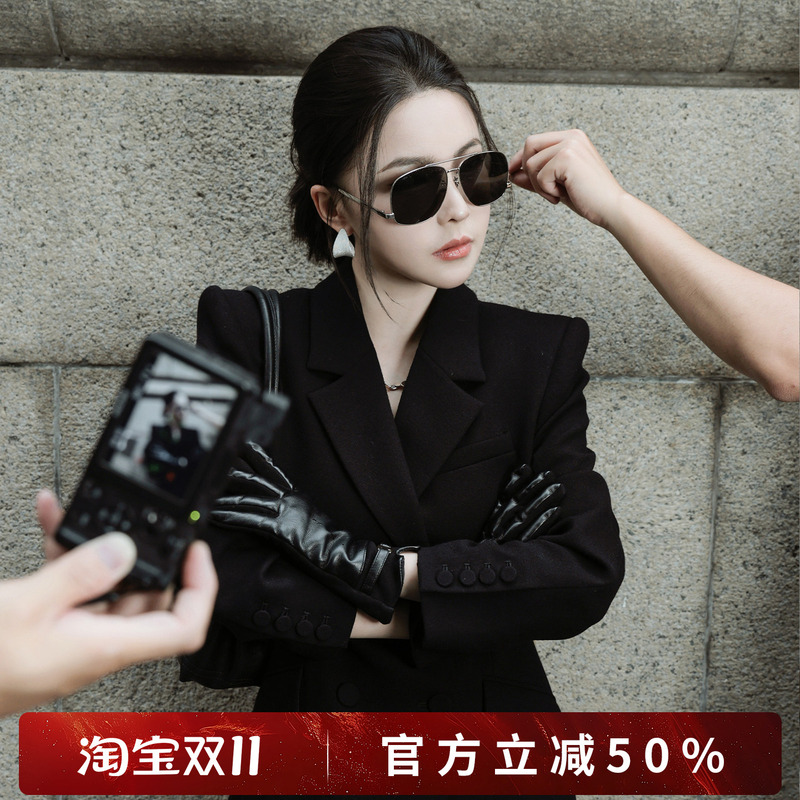 Rongrong Wool Blend Lapel Double-Breasted Minimalist Blazer Cyd422 Rongrong Wool Blend Lapel Double-Breasted Minimalist Blazer Cyd422
