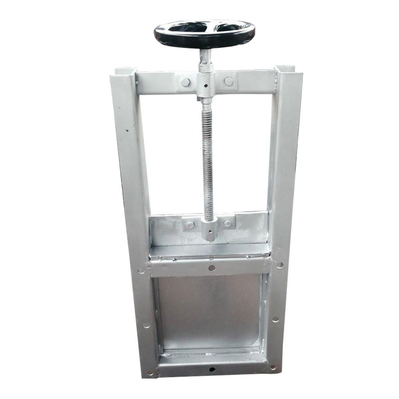 Manual plugboard valve pneumatically electric stainless steel short tubular square mouth round mouth brake water type discharge gate valve-Taobao