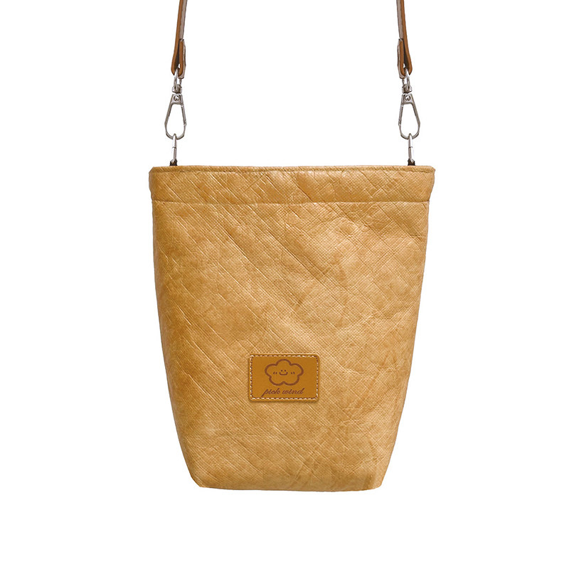 Shi Feng Original Tyvek Kraft Paper Camera Phone Bag, Cute Student Commuter Crossbody - Thumbnail 2