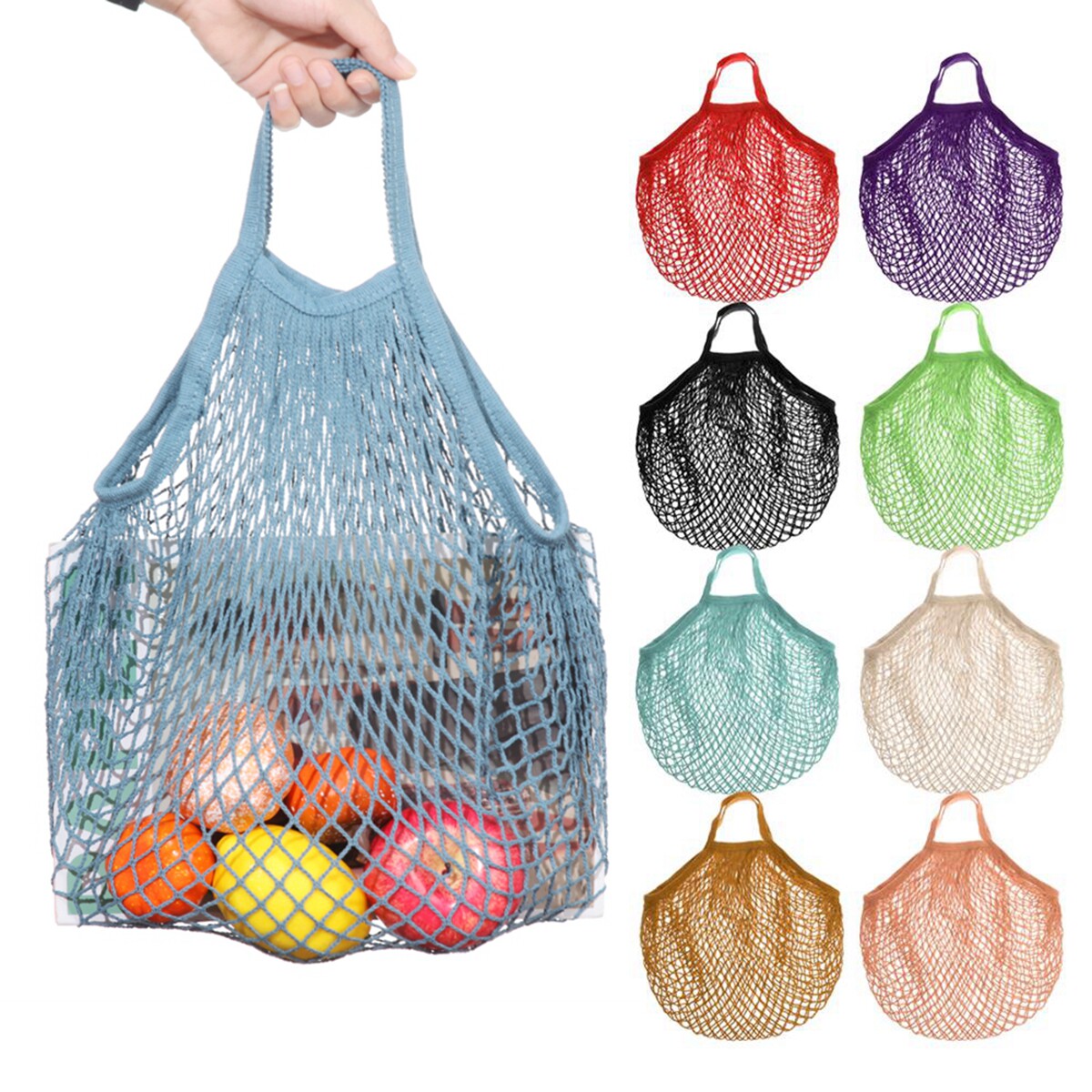 Питание коробки portable reusable grocery bags for fruit vegetable bag cotto