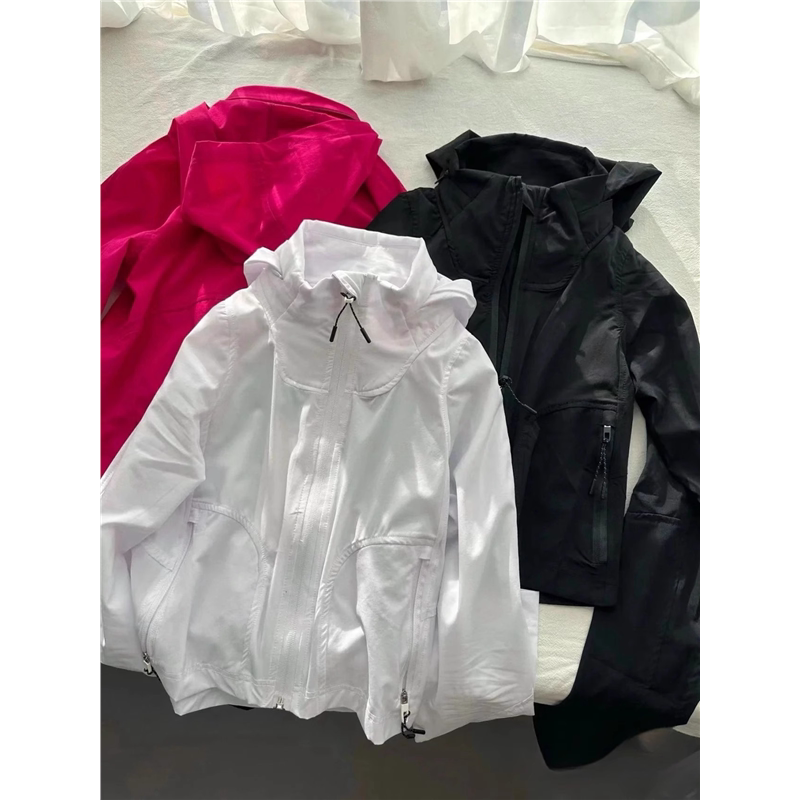 Raspberry Color Spring and Summer Outdoor Hiking Jacket Sun Protection Coat for Women Goalsmasha Outerwear