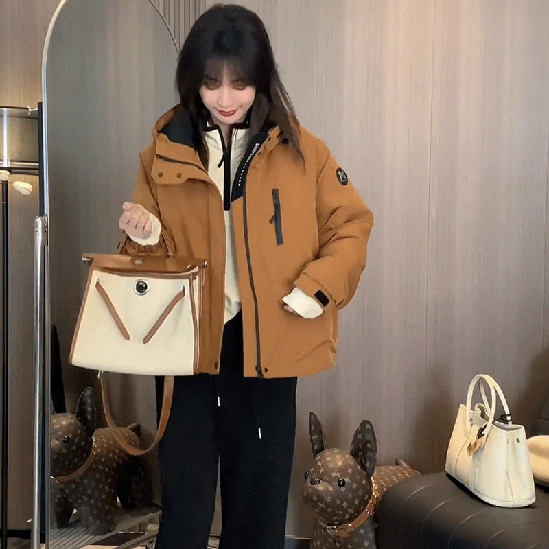 Демисезонная куртка с капюшоном, oversize, для подростков