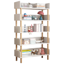 Dongwo Yijiada simple bookshelf floor-standing partition storage rack household solid wood legs reading storage display storage rack