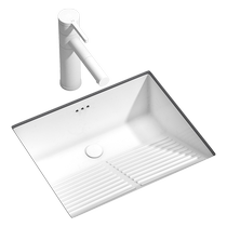 Kopo under-counter basin with washboard deepened ceramic embedded balcony laundry basin bathroom rectangular wash basin