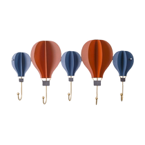 (Self-operated by Juran Home) You can live in a minimalist hot air balloon five-link hook cute wall hanging bathroom wrought iron hook