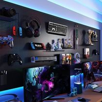 Xiaoyun hole board e-sports wall partition storage rack study computer desk decorative desk storage rack display rack