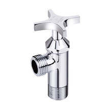 Submarine large flow triangle valve all copper hot and cold water heater special angle valve extended toilet eight figure valve thickening