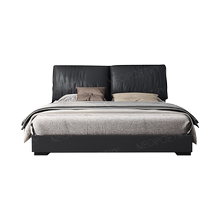 Dongwo Nuosiduo Baxter Elephant Ear Bed Genuine Leather Upholstered Master Bedroom Modern Light Luxury Internet Celebrity Italian Minimalist Bed