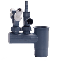 Submarine kitchen sewer pipe three-way sewer three-way water distributor sink drain pipe anti-return odor artifact