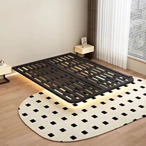 洞窝芙理悬浮床简约出租房铁架铁艺单人主卧双人加厚排骨架隐形床